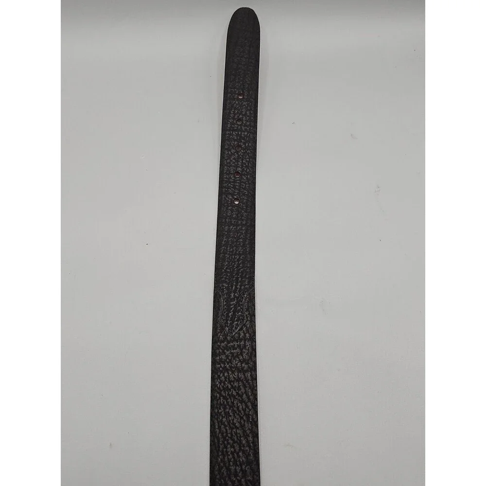 Crescent Leather Black Genuine Imported Shark Belt Size 38 1.25